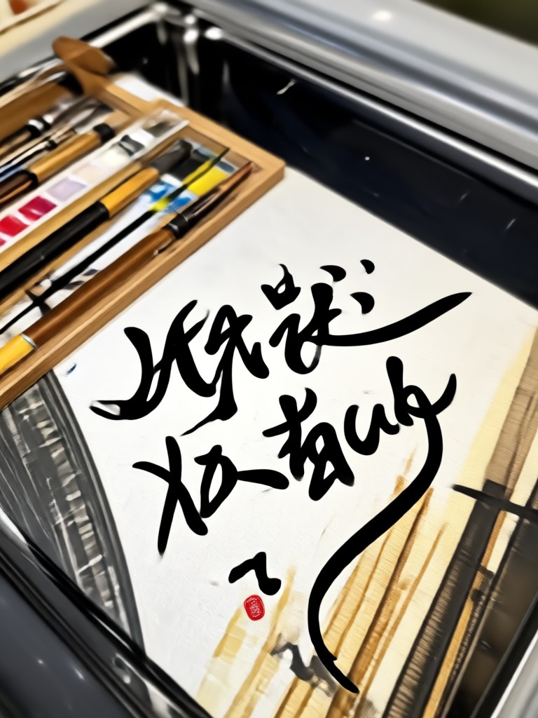 Abstract art with an inspirational poem overlay