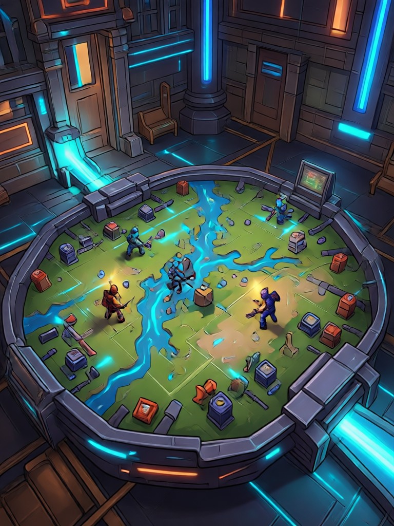 Haunted mansion library battle map