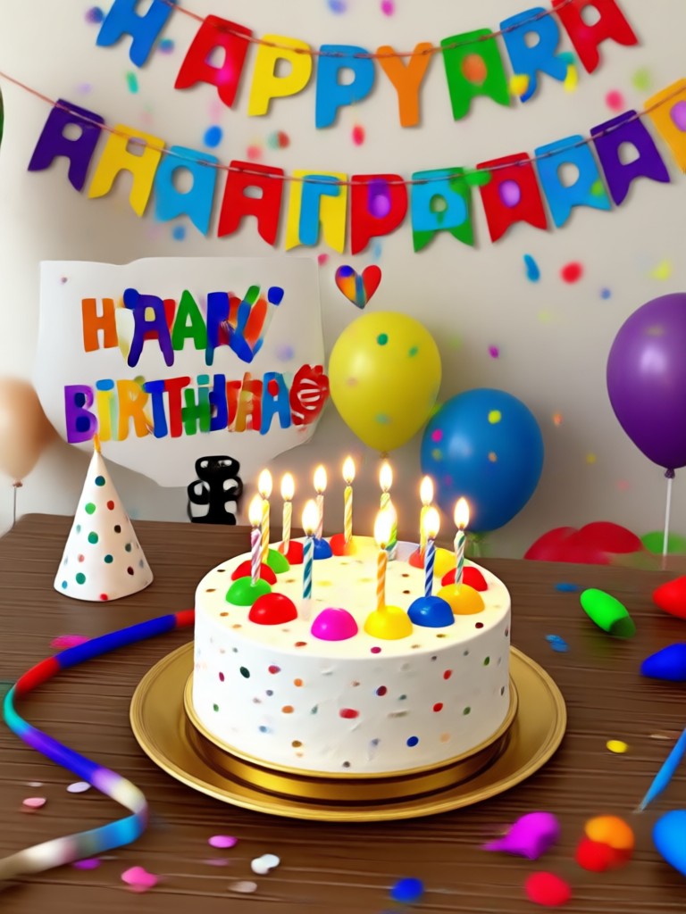 Animated birthday card style video