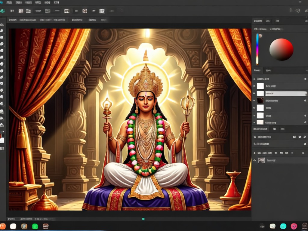 Shiva snake themed Nag Panchami photo generated by AI