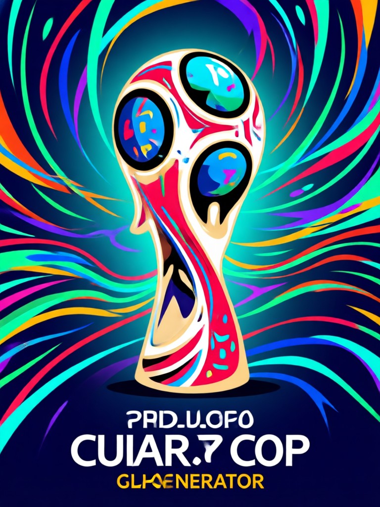 Vintage style World Cup poster with classic typography
