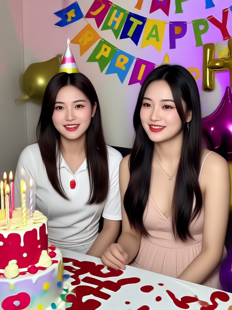 Starry night themed birthday wish video