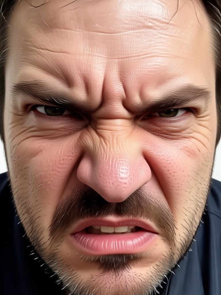 Angry anime style filter result
