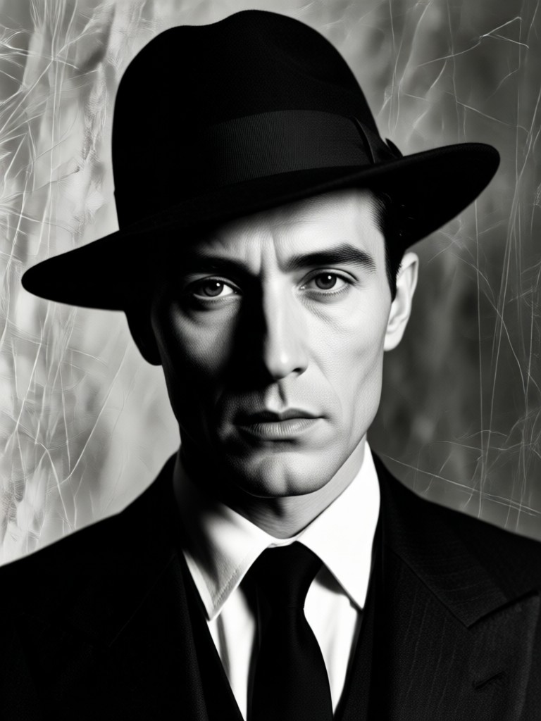 noir portrait transformation before and after