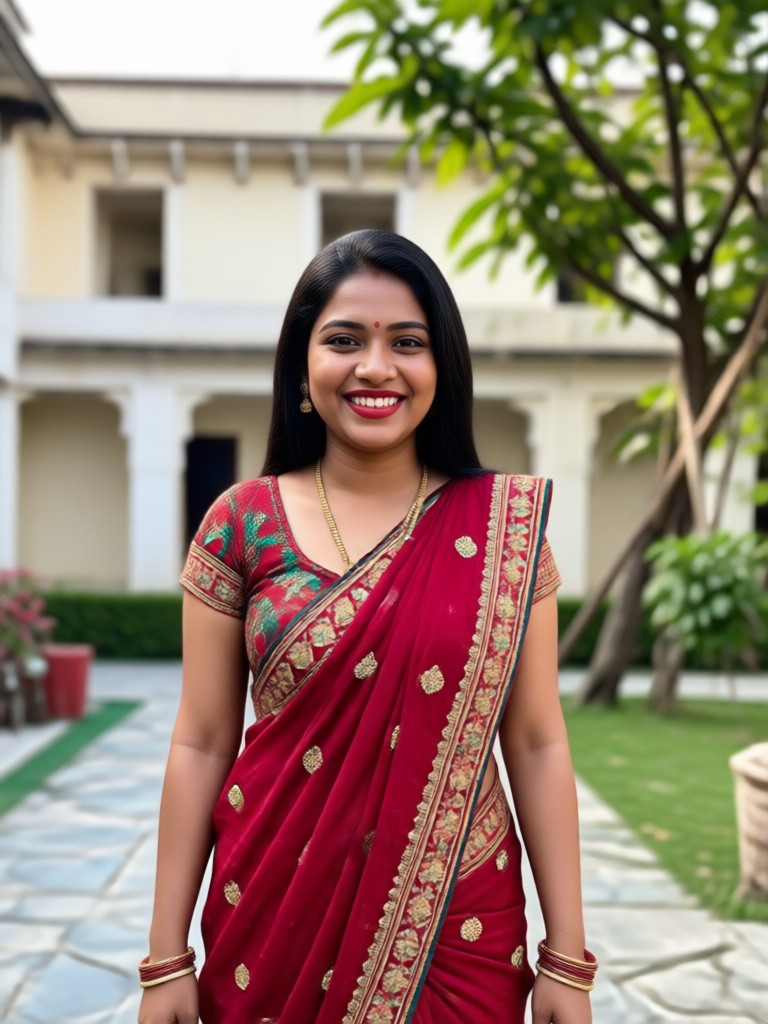 Nachtszene filmisches indische Porträt