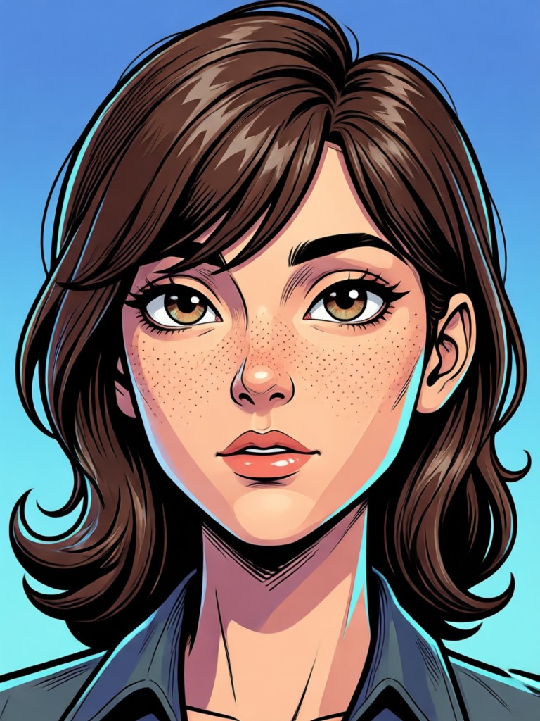 3D Pixar style AI comic portrait