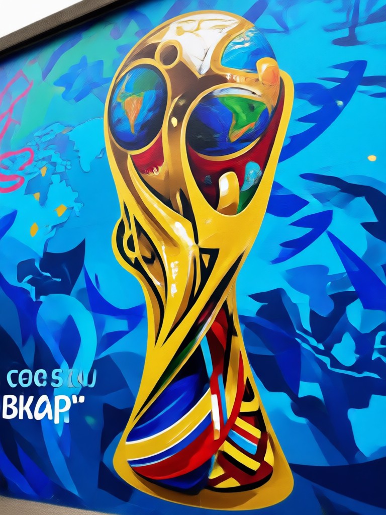 Urban Graffiti Style World Cup Mural