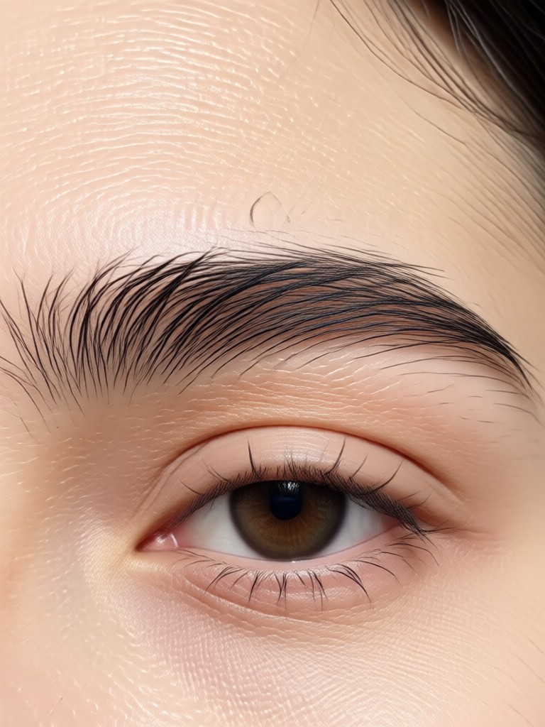 AI eyebrow filter used to visualize microblading or tattoo results