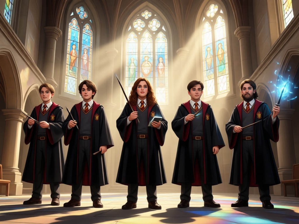 Proceso de transformación de personaje de Harry Potter con IA