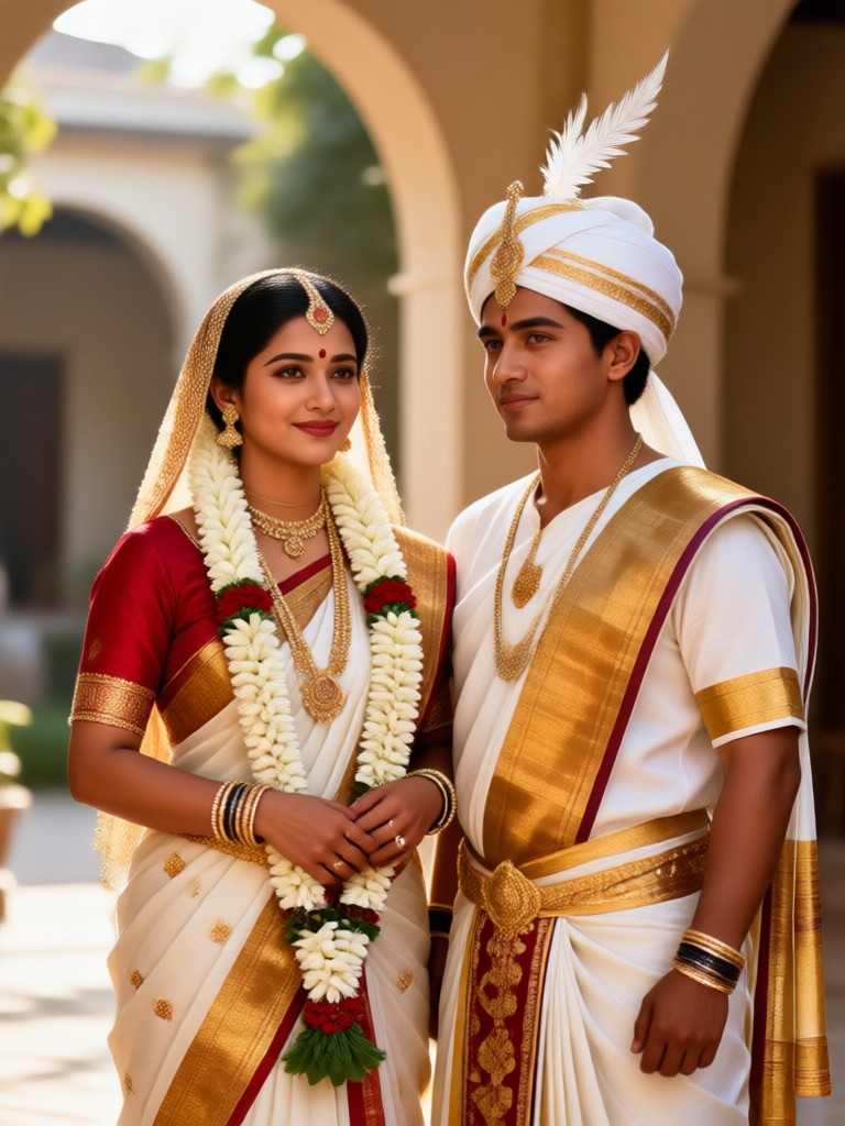 Adegan mandapam pernikahan Tamil tradisional