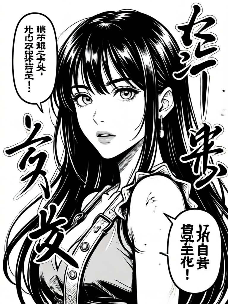 Historical samurai manga art