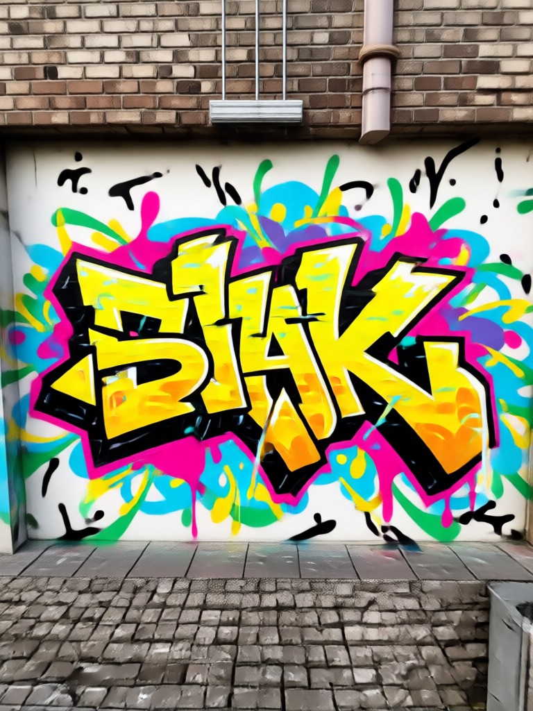 Music themed graffiti art sticker