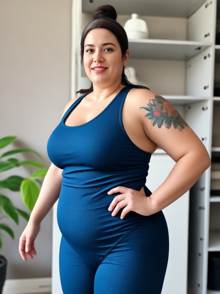 Dramatic AI body transformation example