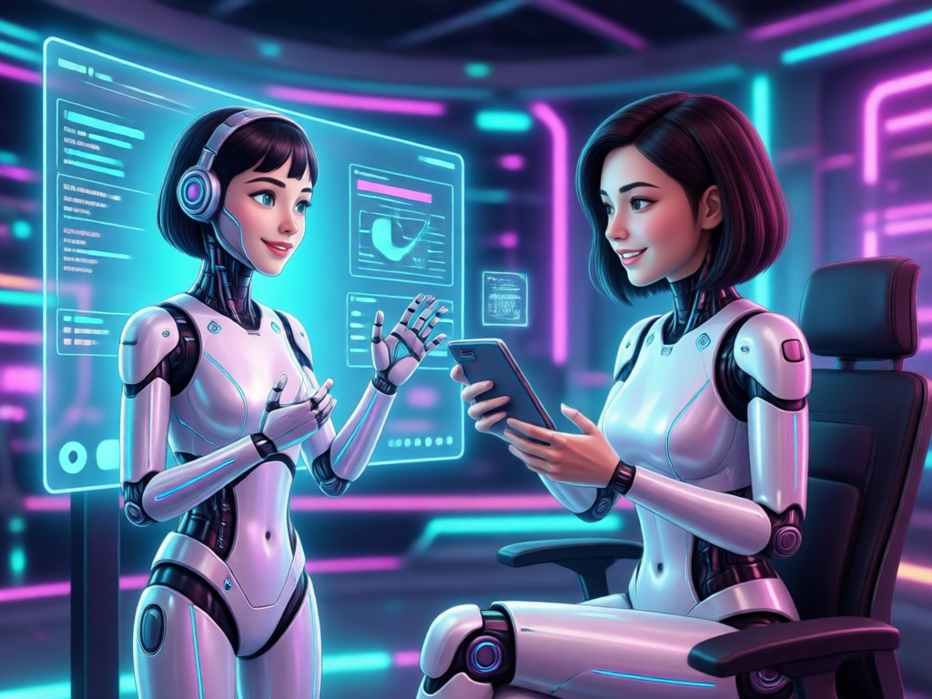 Generate AI Girlfriend Chatting with one tap