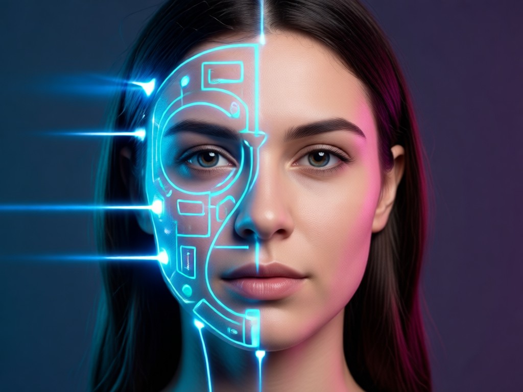 AI face detection in group photo
