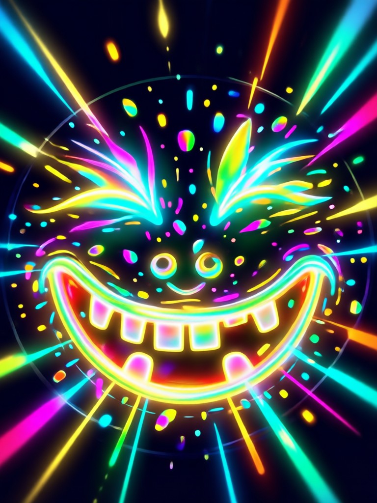 Selfie enhanced with AI smile app
