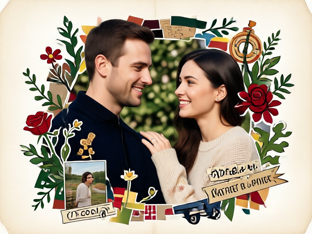 Couple collage shown in different artistic filters