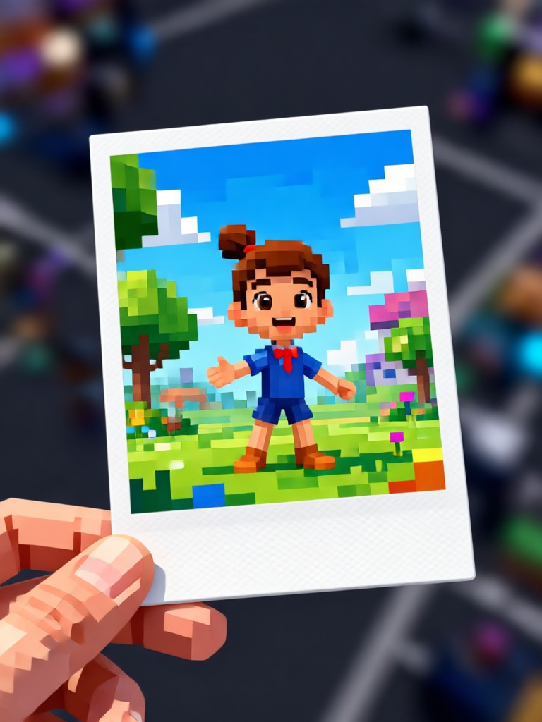 Mobile app interface for AI 3D Polaroid video creation
