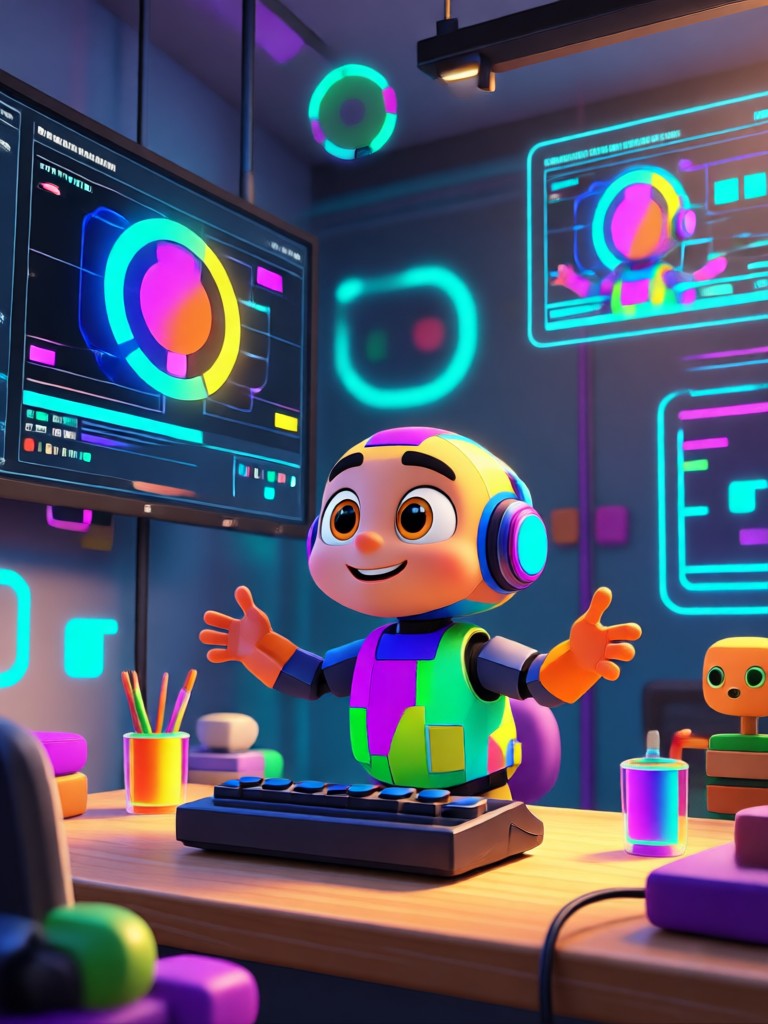 Pixar AI Generator example transforming a portrait into a 3D animated character