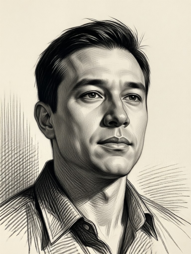 Foto de arquitectura convertida en dibujo técnico