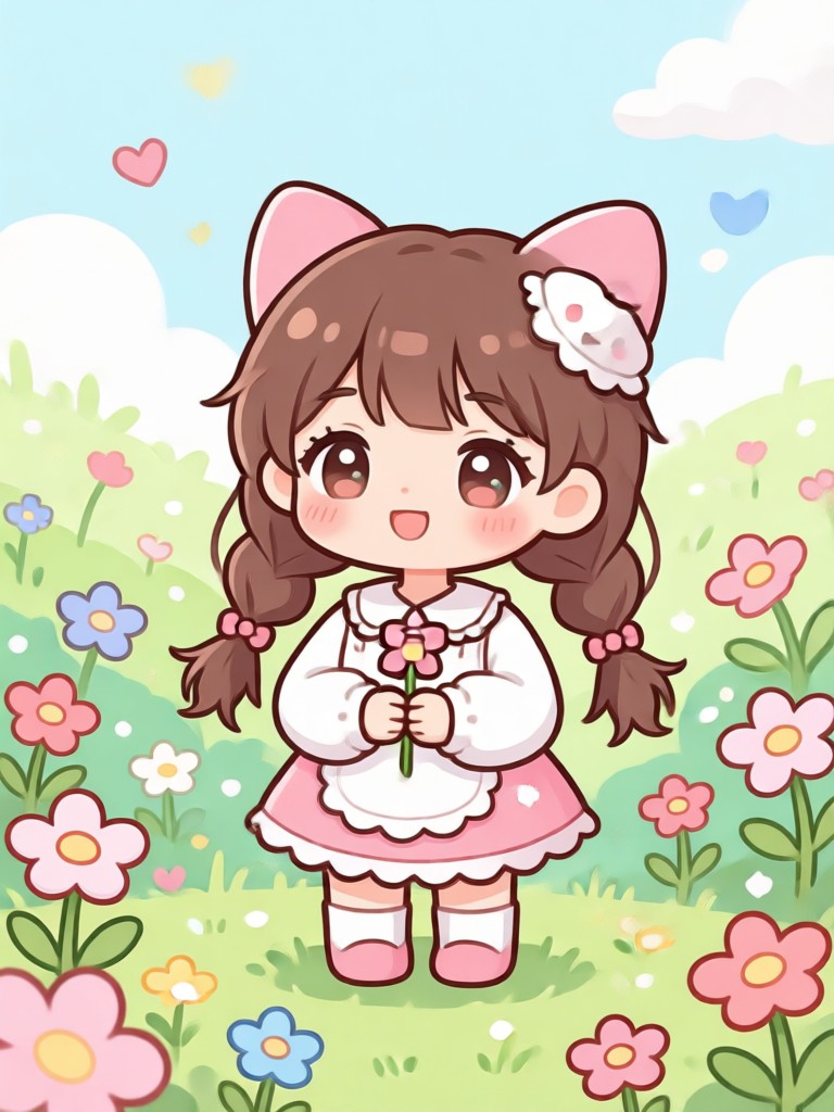 cute kawaii filter on group photo