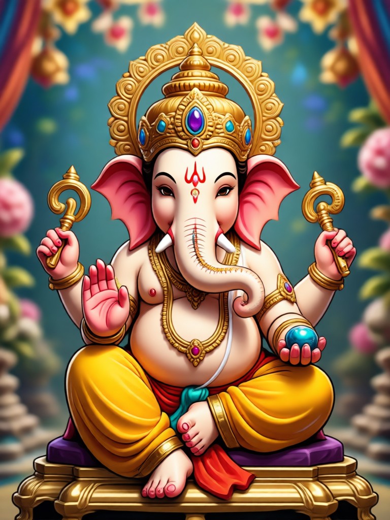 Unduh funpack untuk foto dengan ganesh ji ai