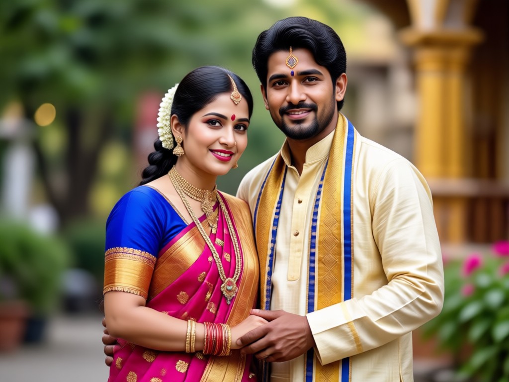 Adegan pernikahan Bengali hasil AI