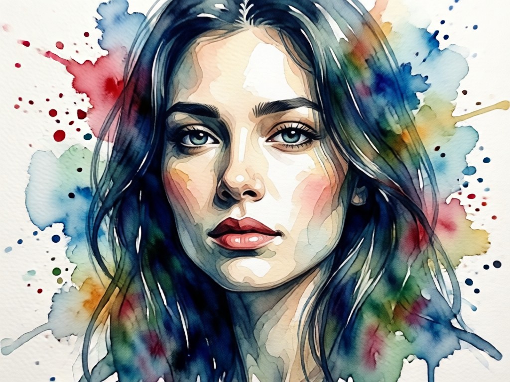 Customizable watercolor style options