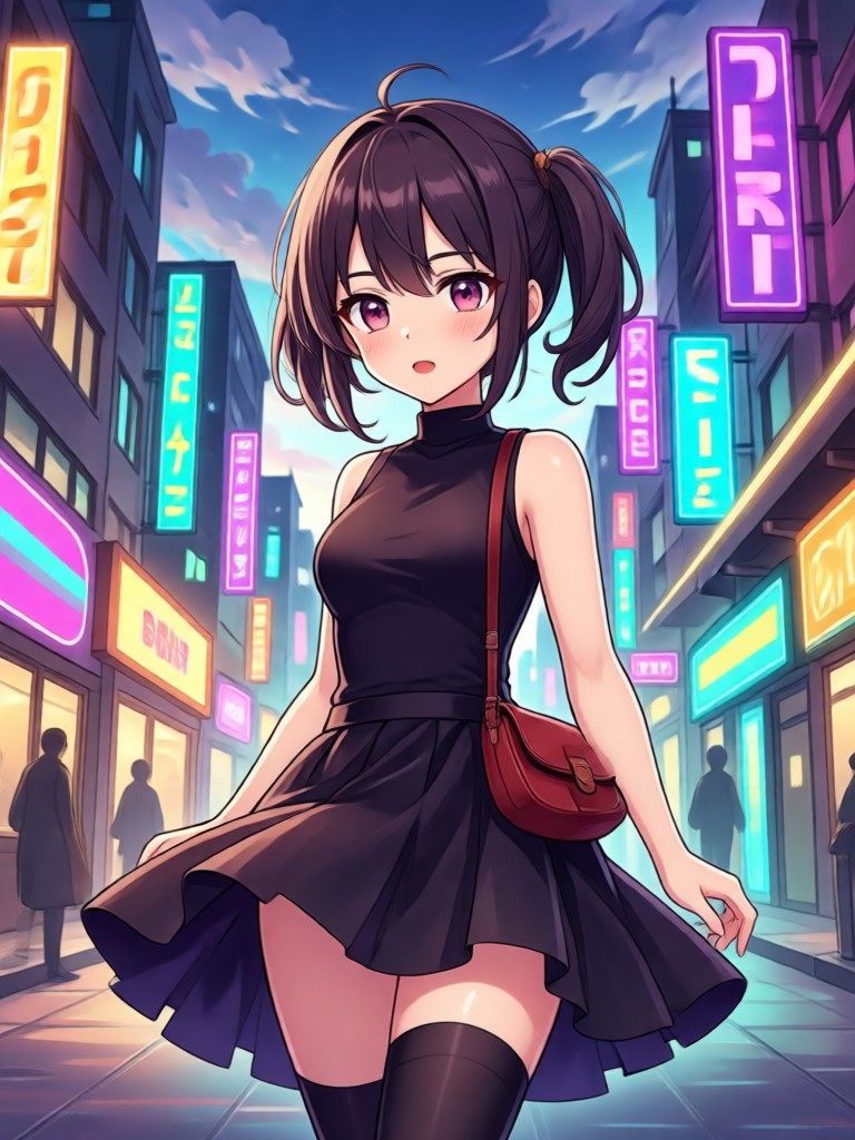 Interfaz de la app móvil del generador de fotos anime