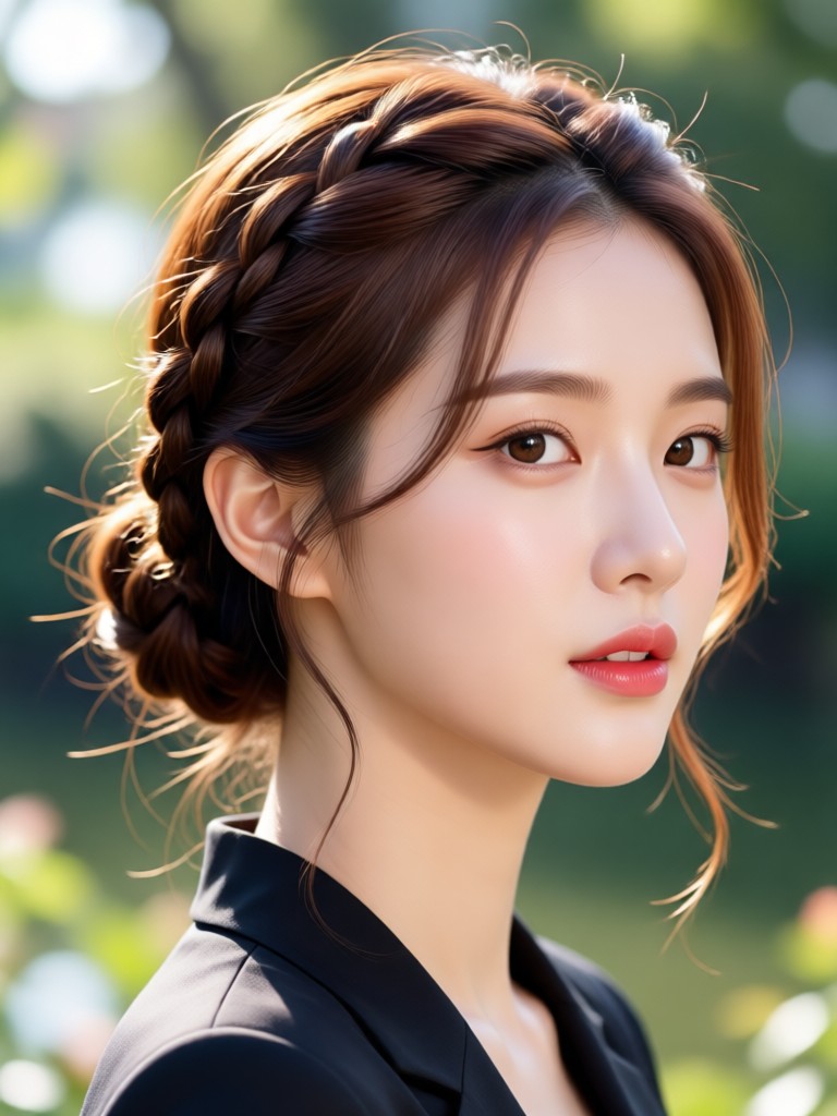 Soft Korean perm AI hairstyle result