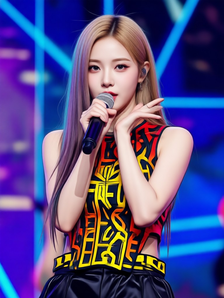 Gambar konsep gelap grup boy K-Pop AI