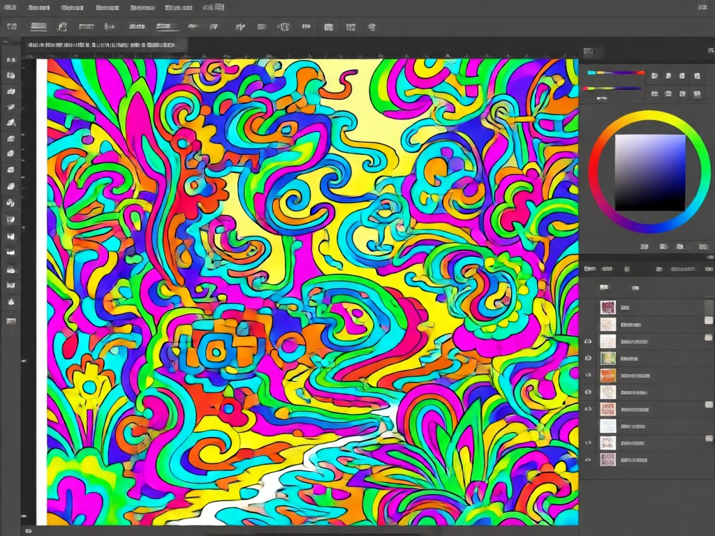 Coloring page complexity adjustment feature