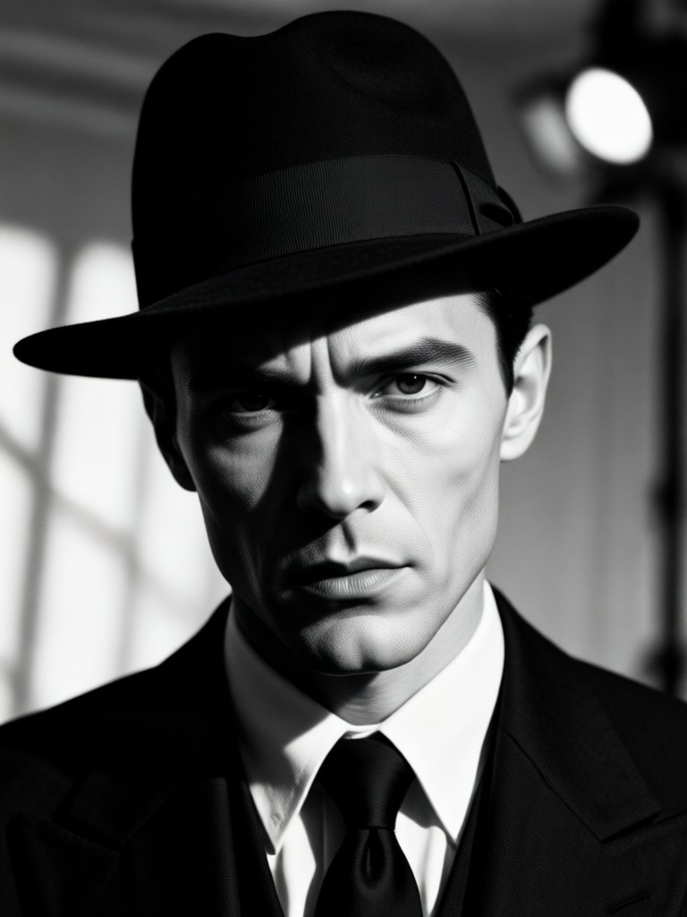 classic detective style noir portrait