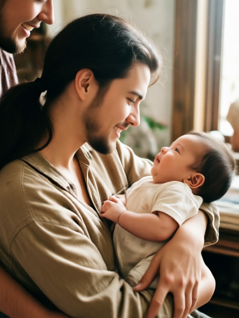 Realistic AI Baby from Couple Photo - Caucasian Features