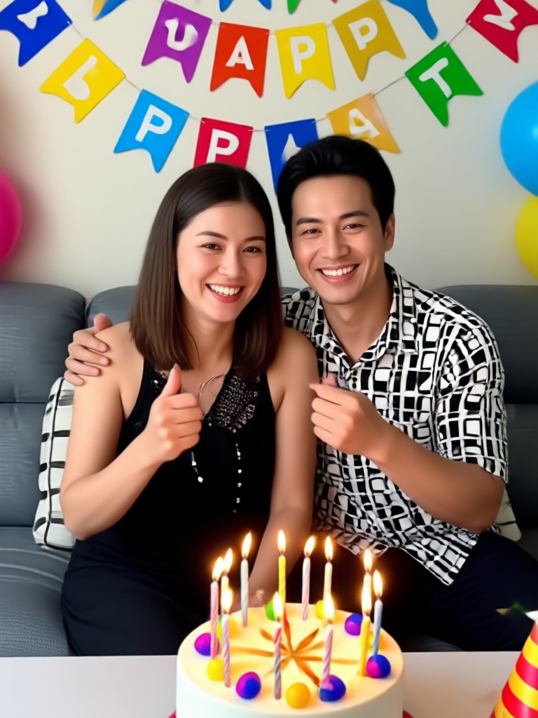 Simple and sweet birthday photo video