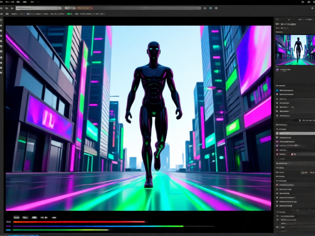 AI walking video generator one click animation process
