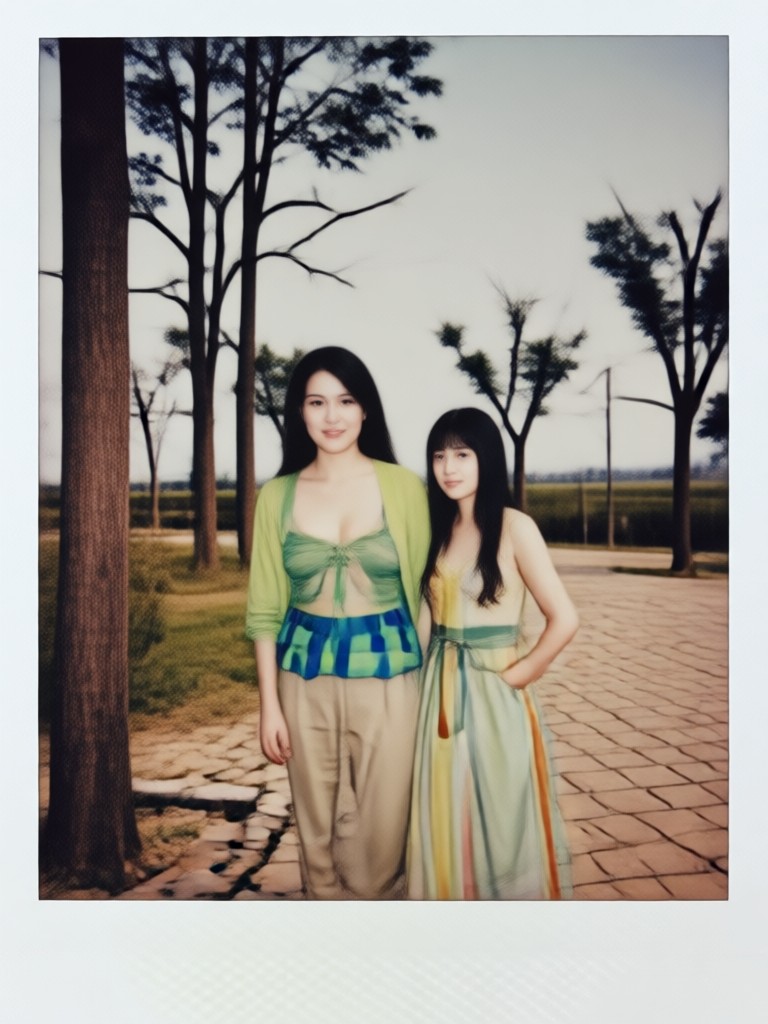 Travel photo with Polaroid effect