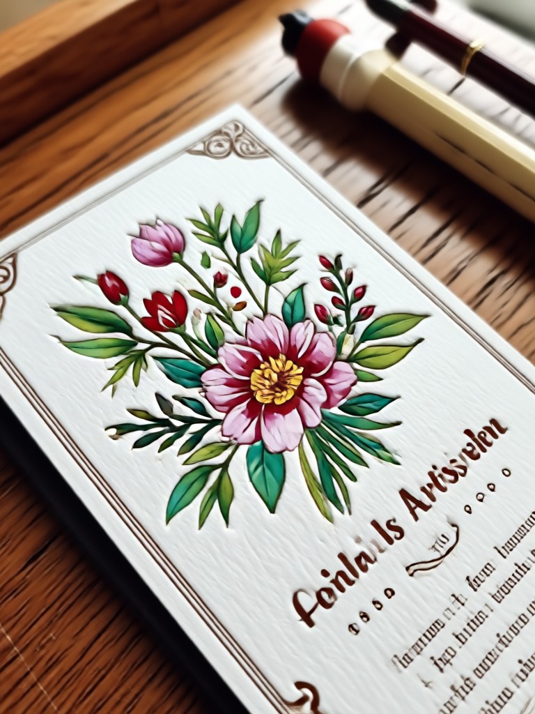 Aplikasi seluler menampilkan desain kartu undangan pernikahan