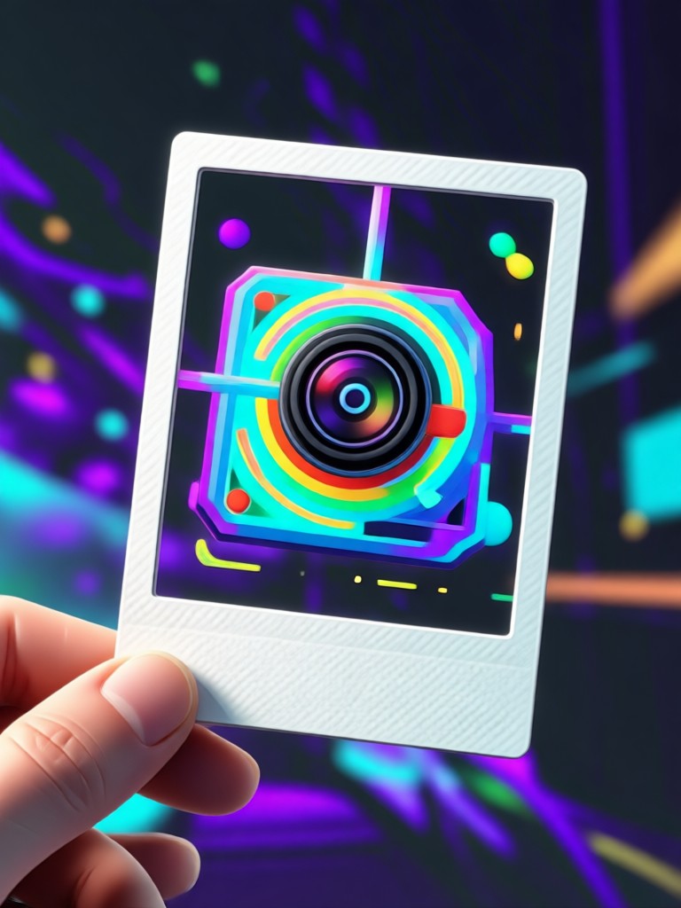 family portrait 3d polaroid animation