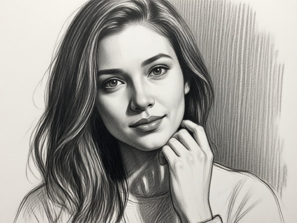 AI graphite texture and charcoal effect