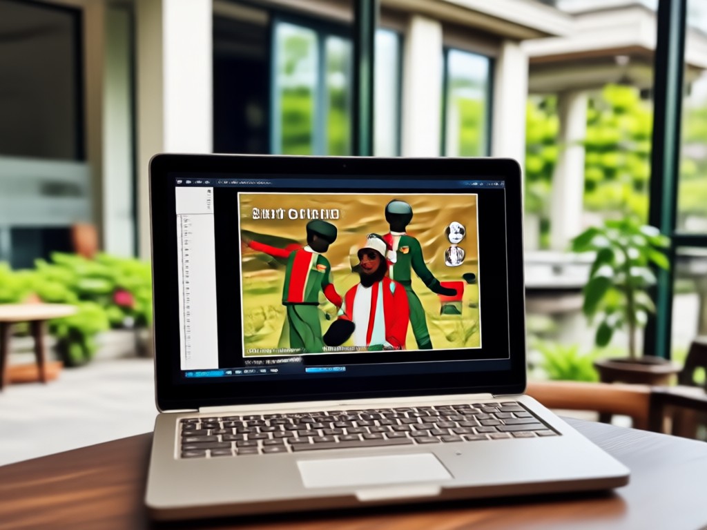 Animated patriotic elements in AI video