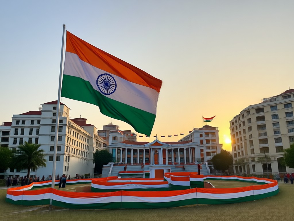 AI generated Indian flag and tricolor art