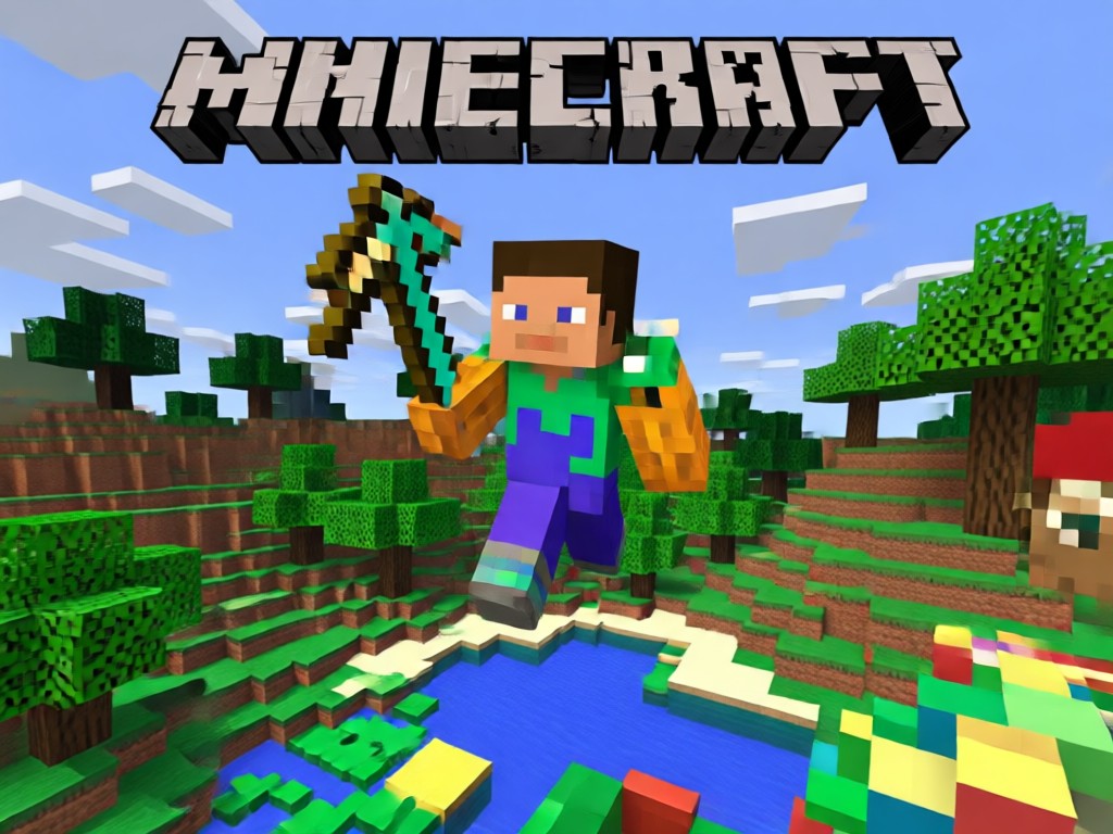 Coleção de skins de personagens do Minecraft projetadas por IA