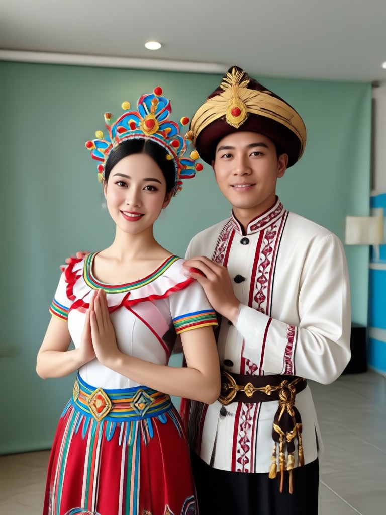 Smartphone screen showing the Filipino traditional photo generator app