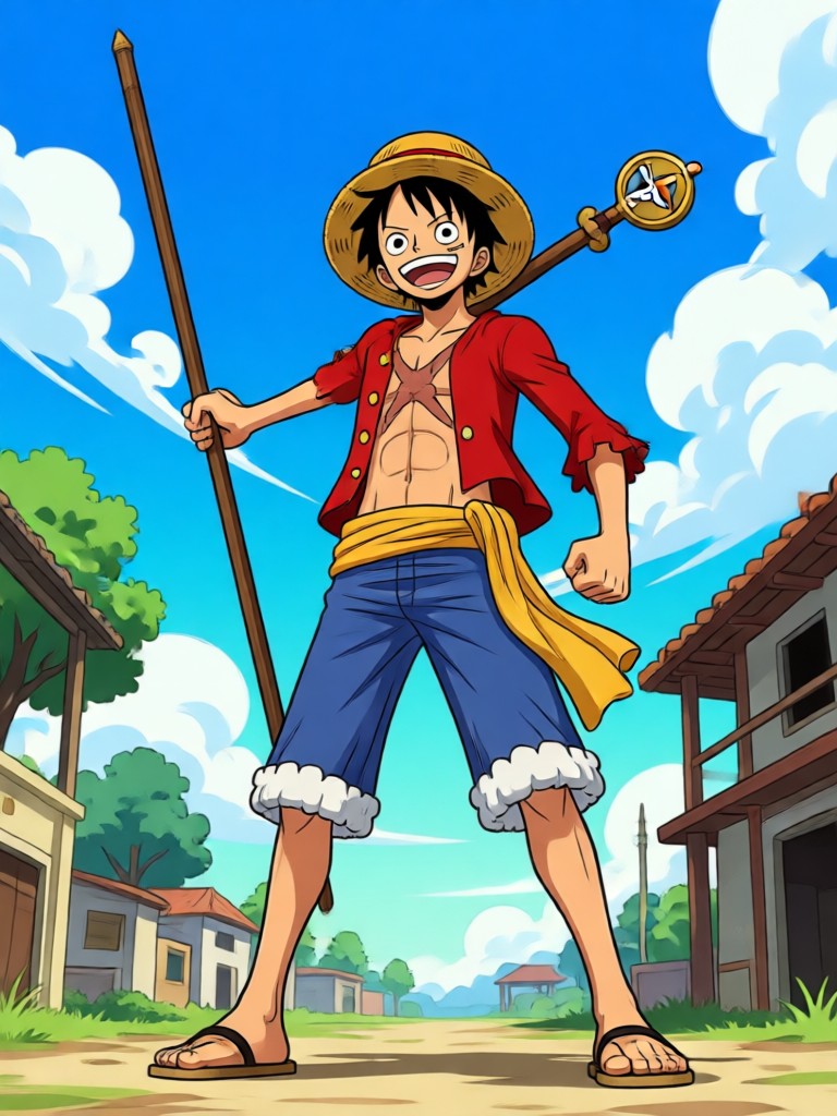 ワンピースキャラクター作成インターフェースを表示するモバイルアプリ