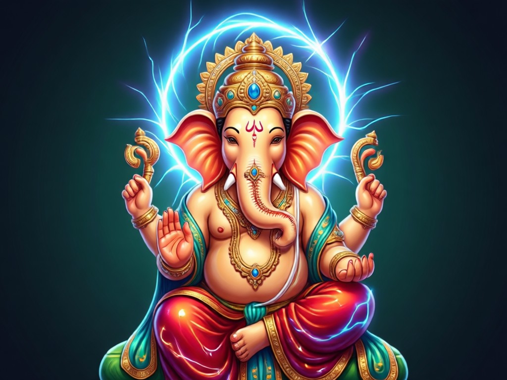 AI generating Ganesh Ji from text description