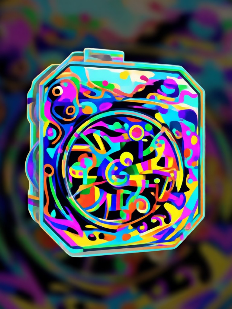 Arte geométrico abstracto de generador de fotos con IA