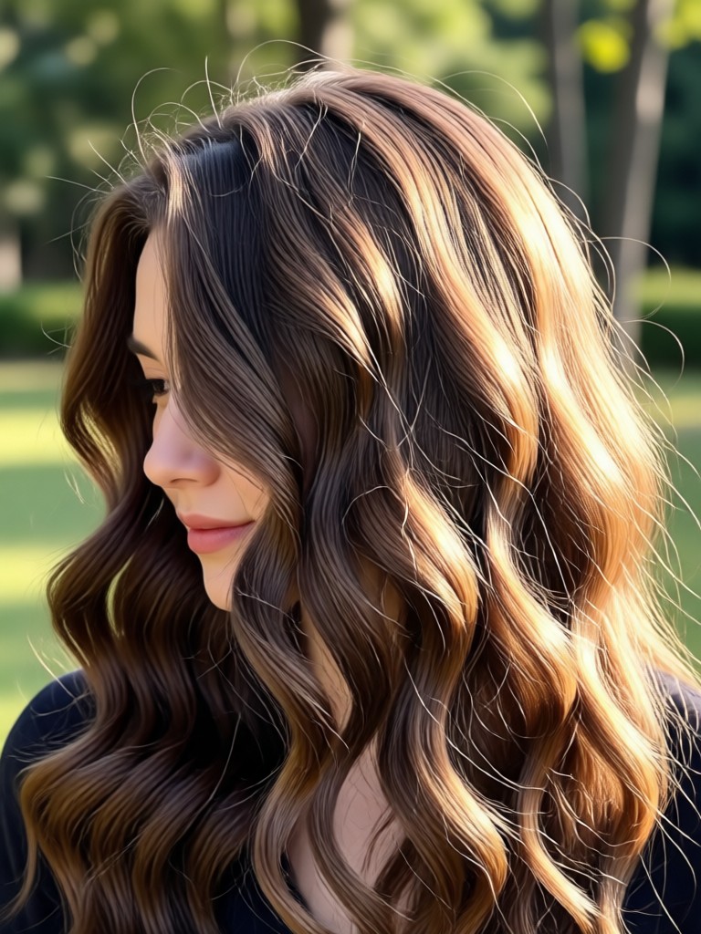 Before and after using the curly hair AI filter