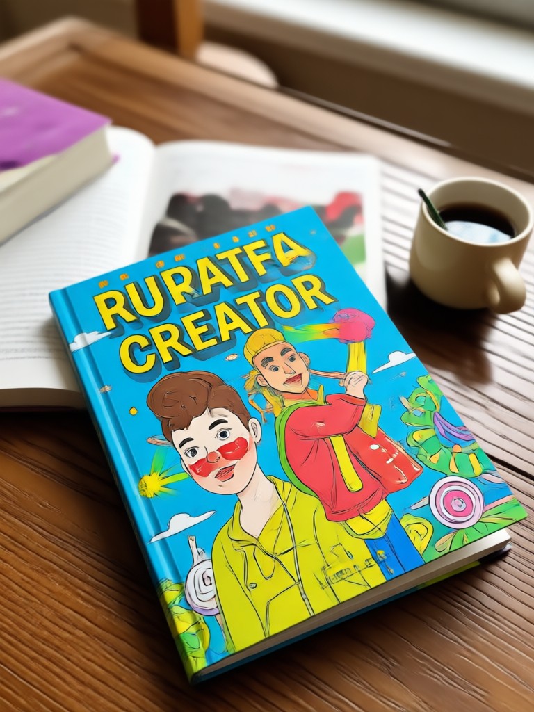 Autorin lächelt, während sie ein neu erstelltes Buchcover auf dem Handy betrachtet