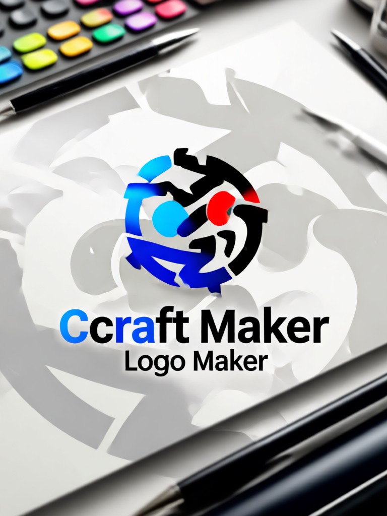 उपयोग में Ucraft लोगो मेकर का मोबाइल ऐप व्यू